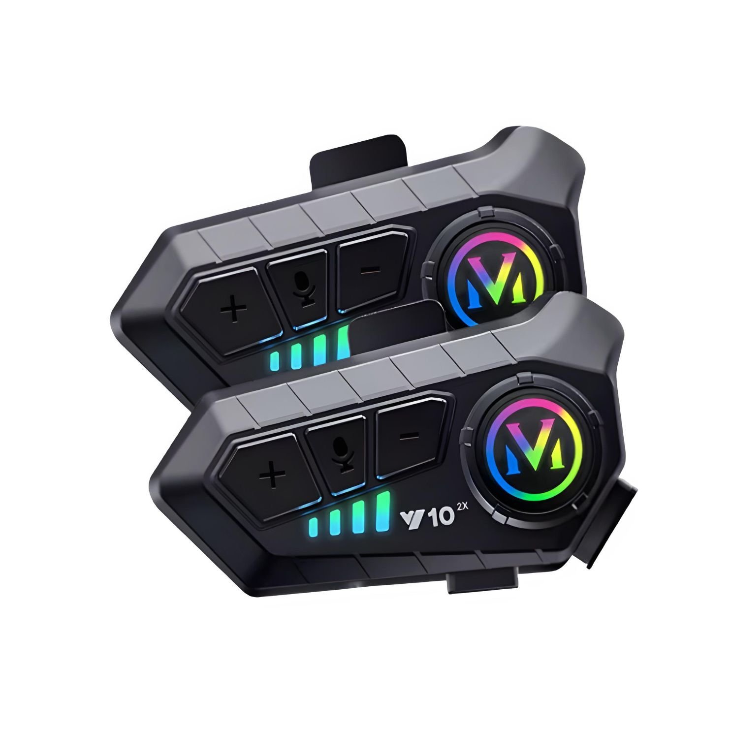 INTERCOMUNICADOR HELMET V10 2X - 2 UNIDADES